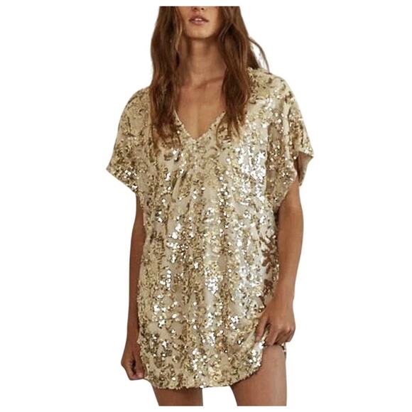 By Together Shift Dress M Star of the Night Sequin Party Cocktail NYE new Years - Picture 1 of 5